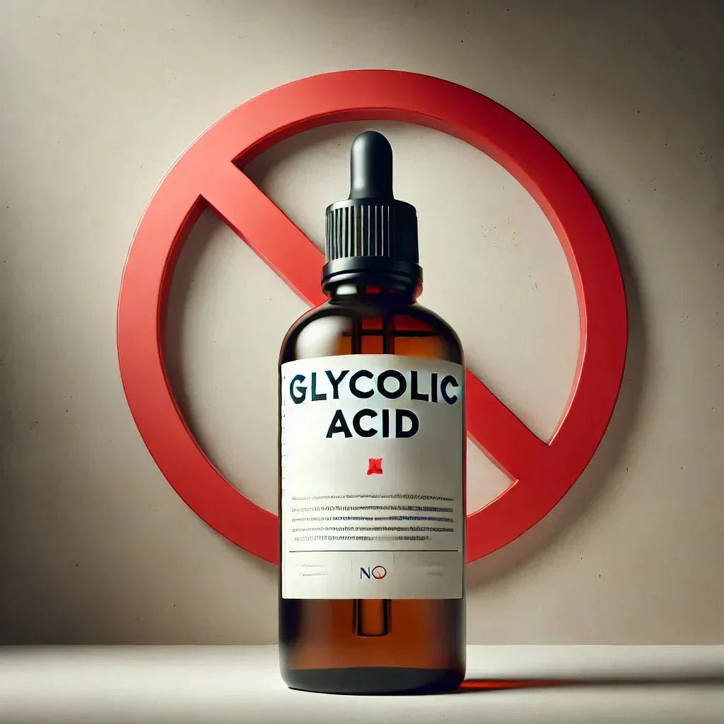 Glycolic acid dangers and photosensitivity risks in skincare products