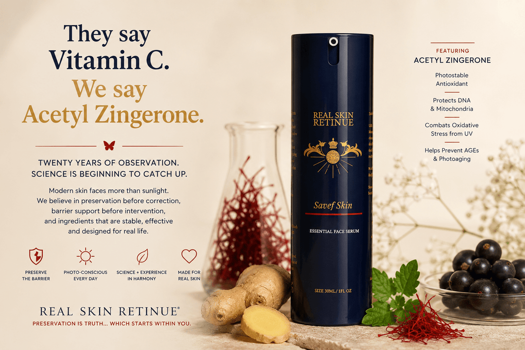 They Say Vitamin C. We Say Acetyl Zingerone: Why Modern Skin Needs a New Antioxidant Strategy