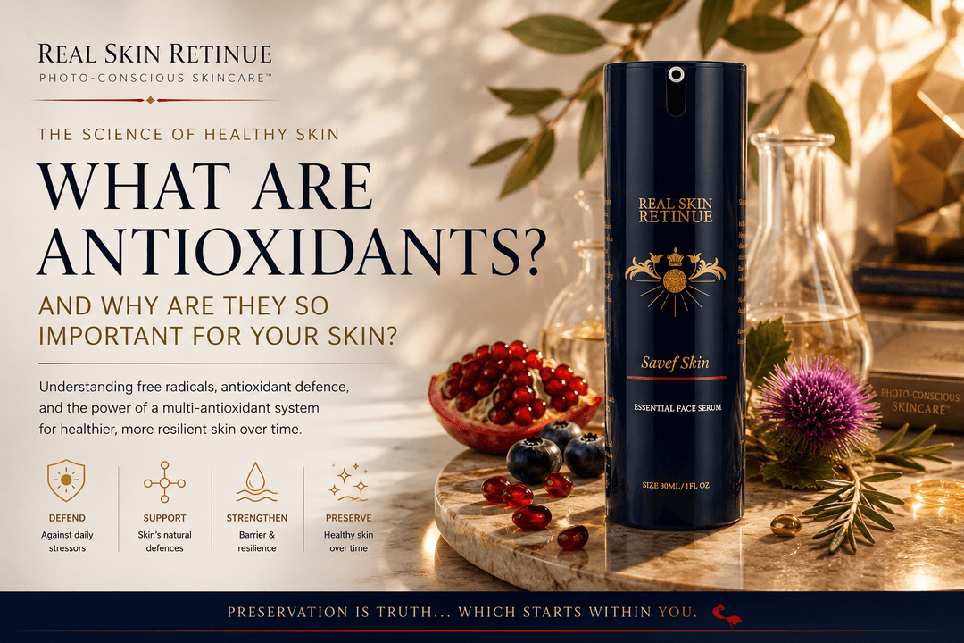 What are antioxidants and why do they matter for skin — Real Skin Retinue blog cover