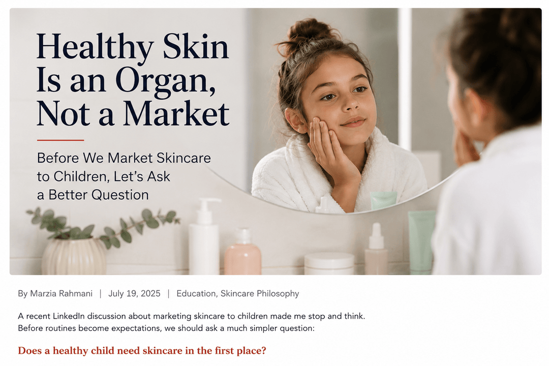 Children and skincare education — Real Skin Retinue by Marzia Rahmani