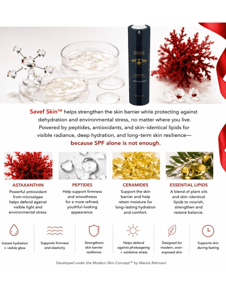 SAVEF SKIN™ Essential Face Serum | Triple Defense for Photoprotection, Barrier Support, Hydration, Brightening & Resilience